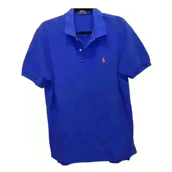 Polo Ralph Lauren Men's Blue Polo Shirt Size XL Short Sleeve Classic Fit - Picture 1 of 8